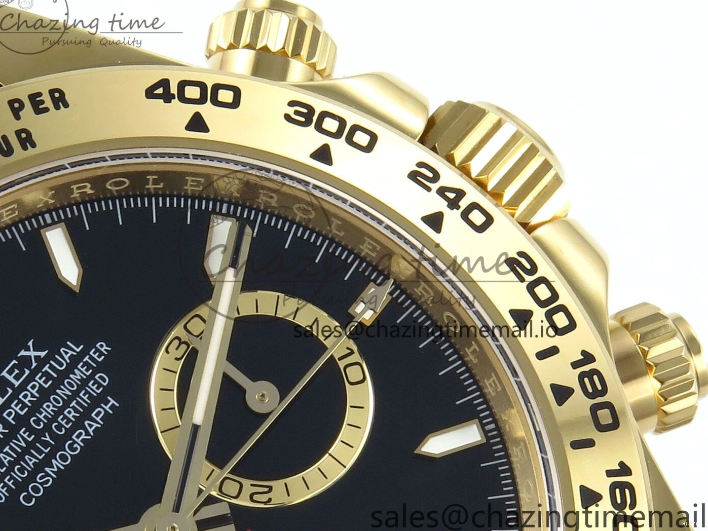 MiroTime 0123 TimelessDesign Daytona 126508 APSF 1:1 Best Edition Black Dial on YG Braclet SH 742